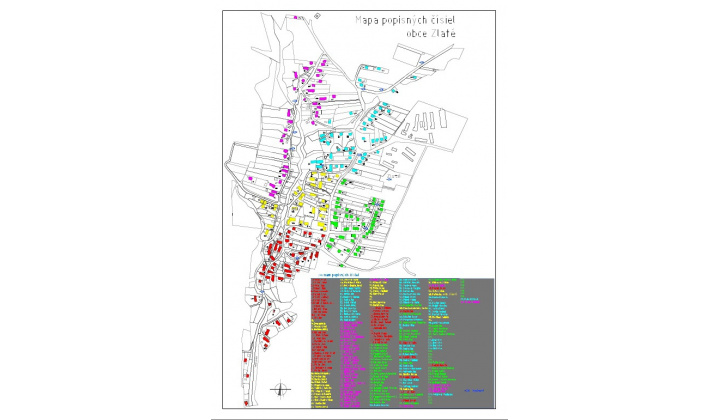 Mapa popisných čísiel Mapa popisných čísiel
